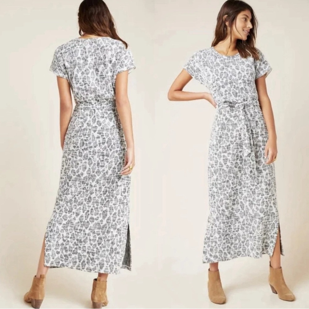 Anthropologie‎ Dolan Left Coast Taleen Boucle Textured Belted Midi Dress MEDIUM - Picture 14 of 16